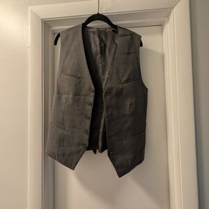 Express Gray Men's Suit Vest
